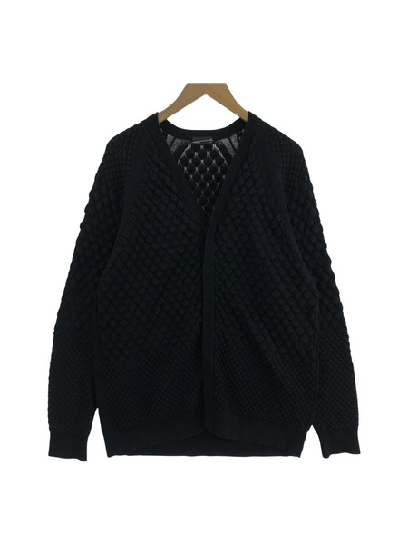 LAD MUSICIAN 3D KNIT CARDIGAN (44) ブラック