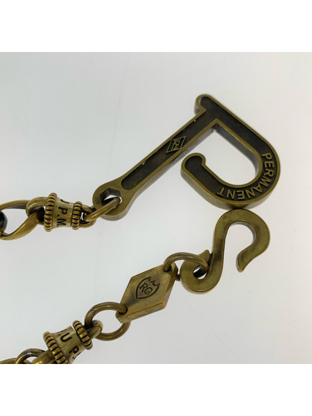 キーチェーン・ウォレットチェーン PERMANENT GENUINE 真鍮