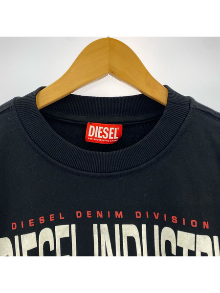 DIESEL スウェット・トレーナー DIESEL INDUSTRY ブラック(M)[値下]