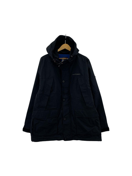 TOMMY HILFIGER リップストップ マウンテンパーカー M BLK