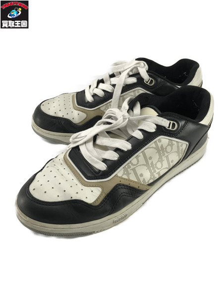 Dior オブリーク トロッター スニーカー 黒白 (43)