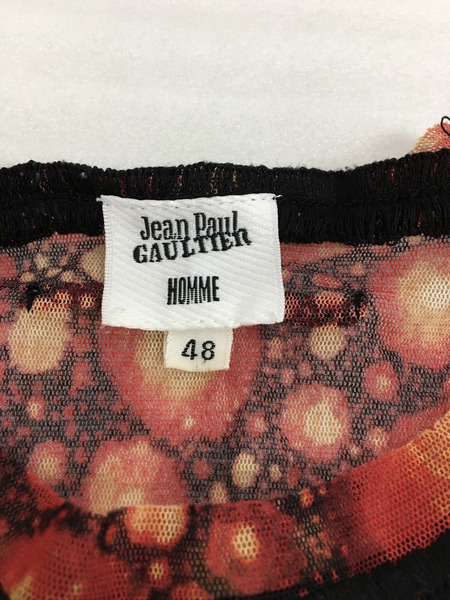 JEAN-PAUL GAULTIER HOMME ポイズンドット パワーネット メッシュカットソー (48)