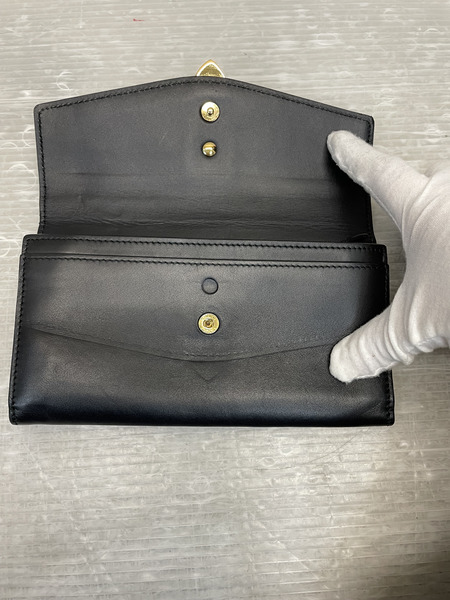 GUCCI 　シルヴィ シェリーライン コンチネンタルウォレット 黒 476084