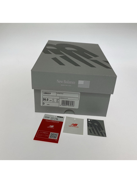 NEW BALANCE スニーカー U992GY GRY[値下]