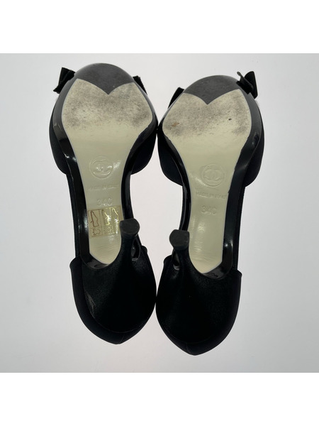 靴 カメリアリボン G25059 黒