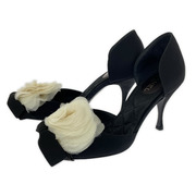 靴 カメリアリボン G25059 黒