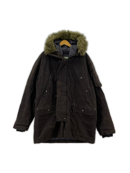 SURPLUS ファー付キ中綿ジャケット L
