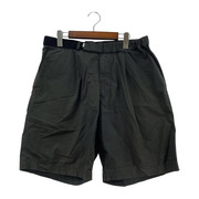 graphpaper STRETCH TYPEWRITER WIDE CHEF SHORTS 黒 (F)