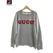GUCCI スウェット・トレーナー ピッグロゴ スウェット グレー M