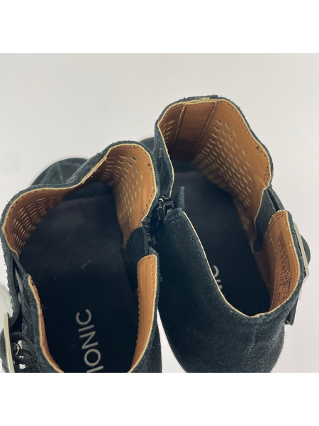 ブーツ VIONIC オープントゥブーツ BK