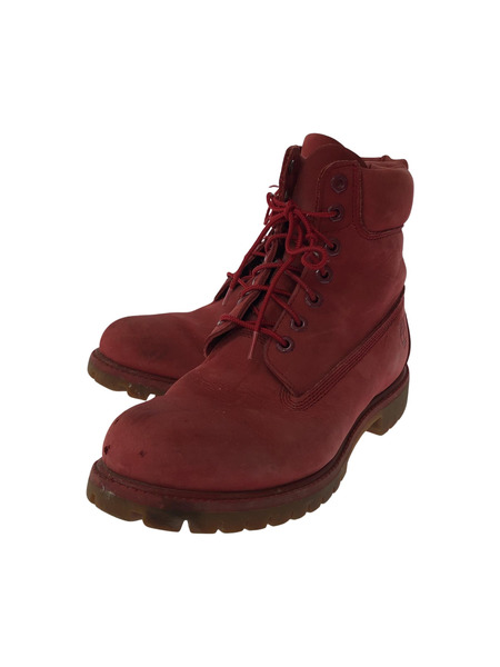 Timberland 6インチ プレミアムブーツ (US9.5W) レッド A1149 A1117[値下]