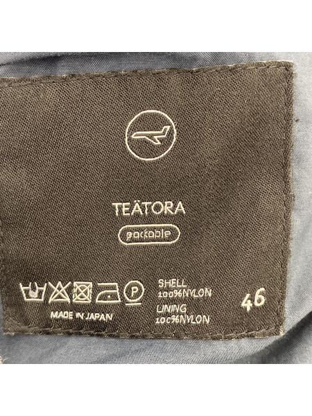 TEATORA ナイロンコート ネイビー SIZE:46