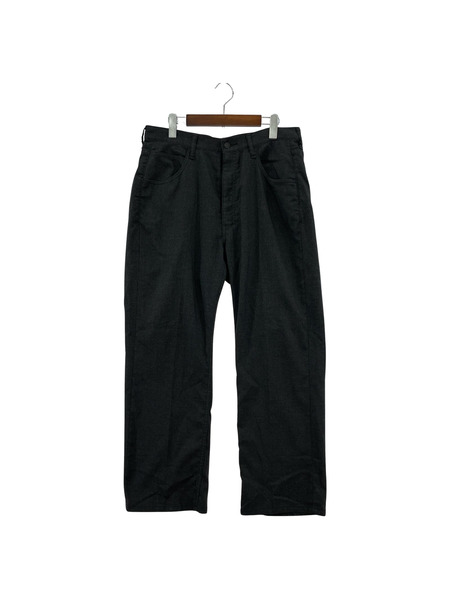 ANCELLM 23AW P／R STRAIGHT PANTS スラックス 2 グレー[値下]