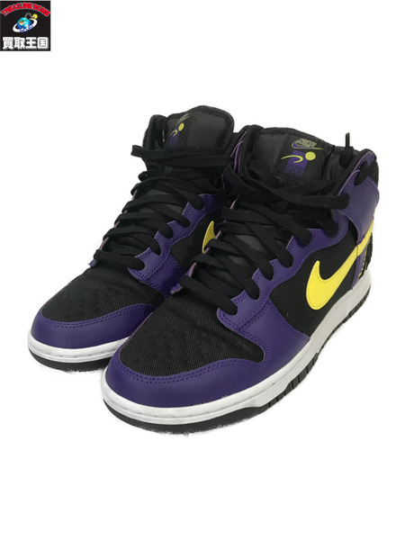 NIKE Dunk High EMB Lakers/DH0642-001/28.5cm/パープル/ナイキ/スニーカー