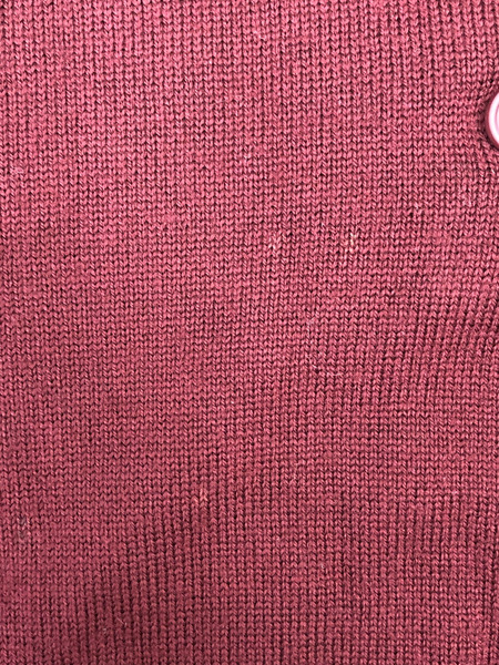 レディースラグ衣料 miumiu/ニットポロシャツ/バーガンディ