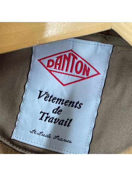 Danton ジャケット ウールモッサ シングルフードジャケット/ベージュ