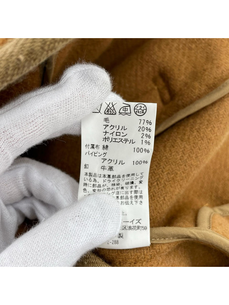 Danton ジャケット ウールモッサ シングルフードジャケット/ベージュ