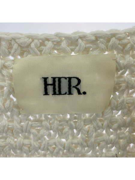 HER. ショートニットカーディガン 白