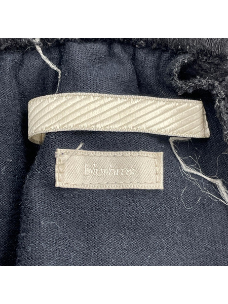 blurhms Cotton Silk Fleece Pants フリースパンツ 4 黒 BHS22F026