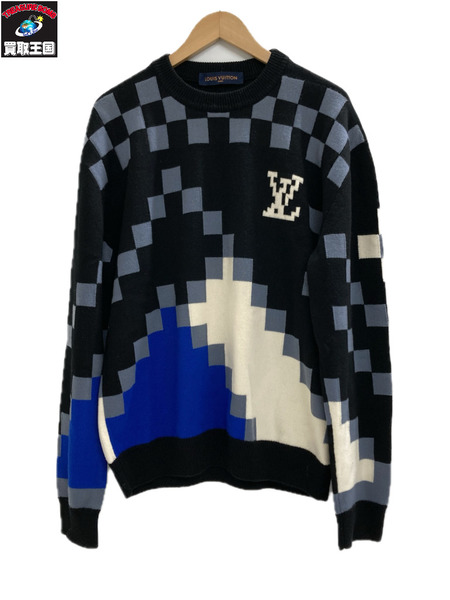 LV フェアアイルマクロ クルーネックニット M