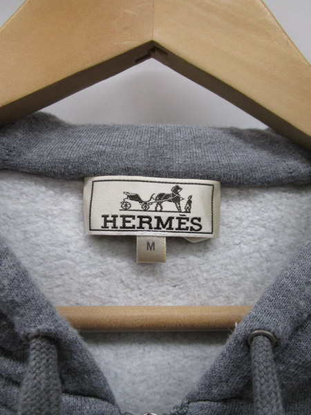 HERMES/ジップフーディ/GRY