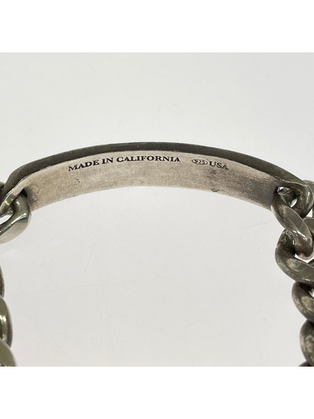 MADE IN CALIFORNIA ID BRACELET シルバーIDブレスレット Lサイズ
