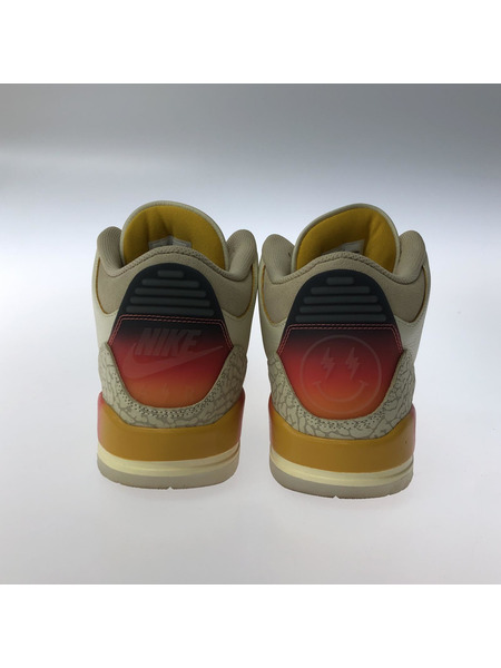 J BALVIN×AIR JORDAN 3 RETRO SP SUNSET 28cm