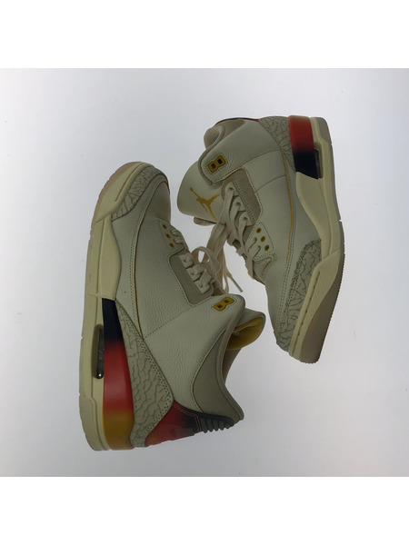 J BALVIN×AIR JORDAN 3 RETRO SP SUNSET 28cm