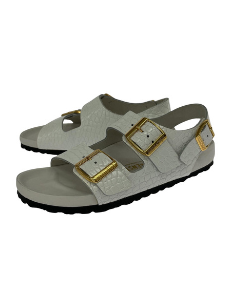 BIRKENSTOCK Milano EXQ NL Reptile Emboss 25cm ホワイト