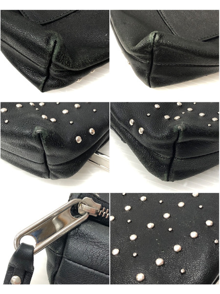 JIMMY CHOO クラッチバッグ スタッズ 黒