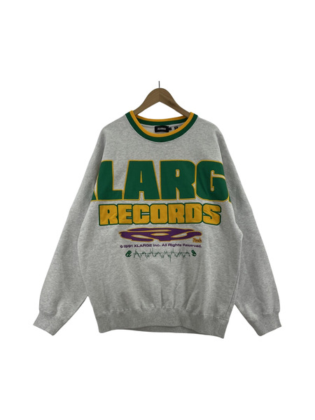 XLARGE RECORDS LOGO L/Sスウェット L　[値下]