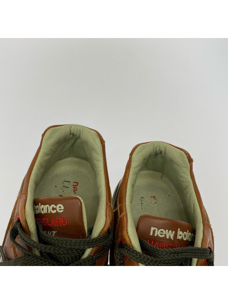 NEW BALANCE スニーカー M991GNB/UK製/レザー/茶/UK9 1/2