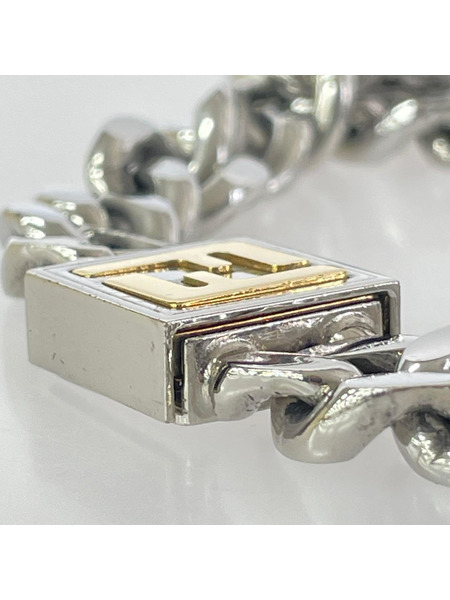 アクセサリー FENDI FFロゴ 喜平ネックレス