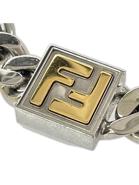 アクセサリー FENDI FFロゴ 喜平ネックレス