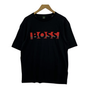 HUGO BOSS ラバーロゴ S/Sカットソー BLK (XS)