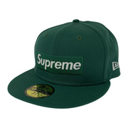 Supreme キャップ 22FW Money Box Logo New Era 緑