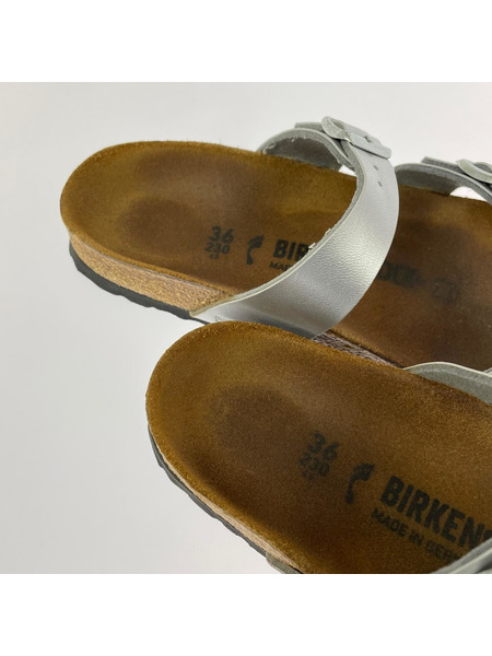 BIRKENSTOCK ソノ他 シルバーストラップサンダル/23cm