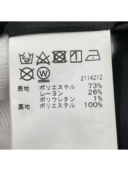 AMERI ジレ・ベスト 24SS/TWINKLE CURVE VEST/ブラック