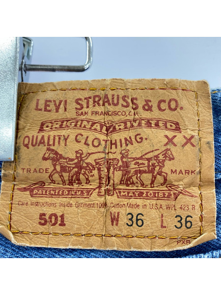Levi's デニム・ジーンズ 501 USA製 インディゴ（36）