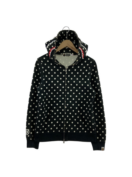 A BATHING APE Dot Shark full zip hoodie XS