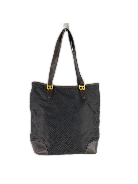 BALLY トートバッグ 総柄 茶