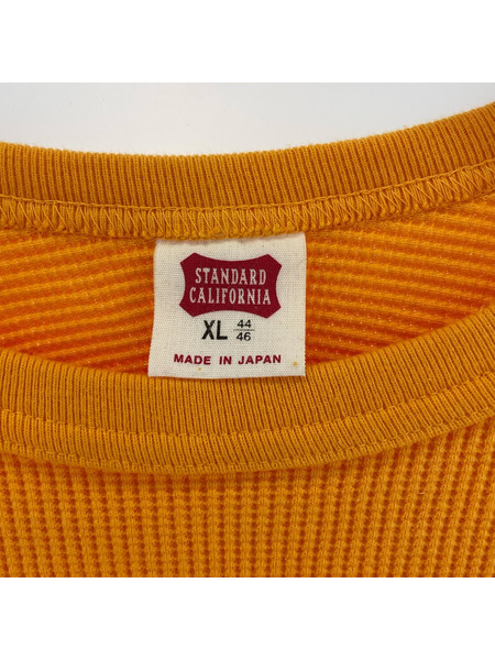 STANDARD CALIFORNIA Waffle Thermal Long Sleeve T オレンジ (XL)