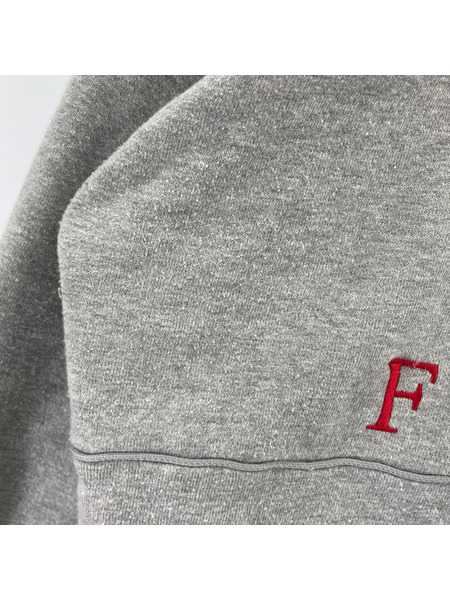 FRED PERRY スウェット・トレーナー BEAMS別注 ハーフジップ グレー