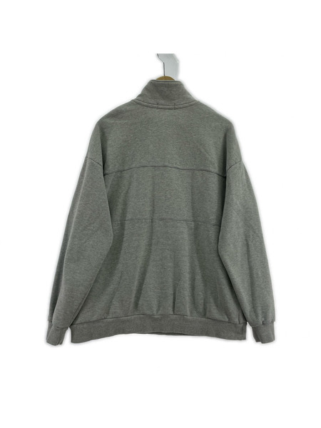 FRED PERRY スウェット・トレーナー BEAMS別注 ハーフジップ グレー