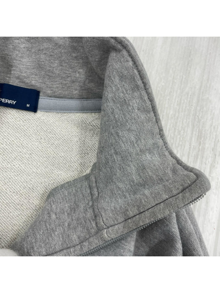 FRED PERRY スウェット・トレーナー BEAMS別注 ハーフジップ グレー