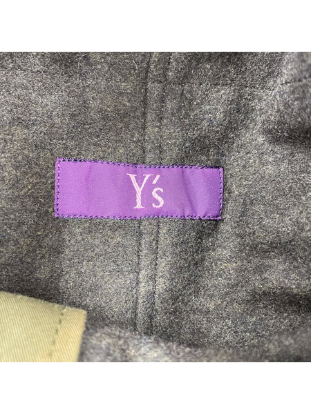 Y's ソノ他 TAKESHI KOSAKA タイトスカート ダブルジップ カーキ 2