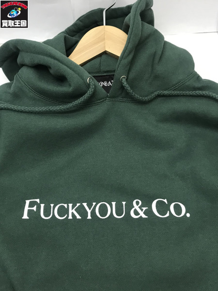 MAJOGARY プルオーバーパーカー FUCKYOU＆CO.魔女狩 グリーン/カーキ（XL）｜商品番号：2100215504244 -  買取王国ONLINESTORE