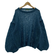 CASEY-CASEY STITCH CREW NECK MOHAIR XS ブルー