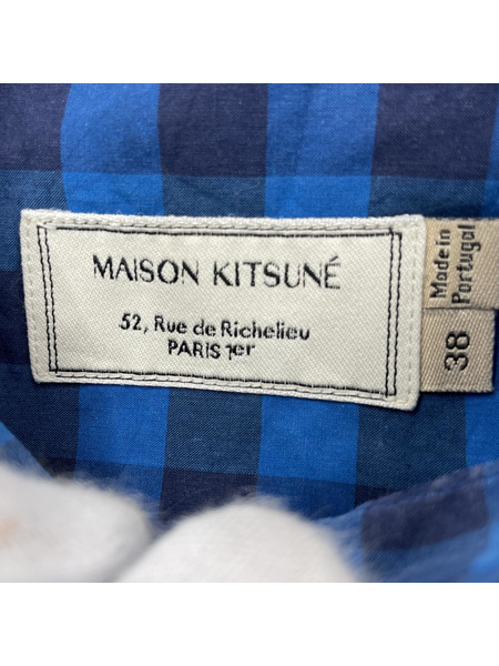 MAISON KITSUNE/チェックシャツ/38[値下]