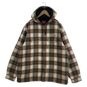 Supreme 19AW Quilted Hooded Plaid Shirt XL